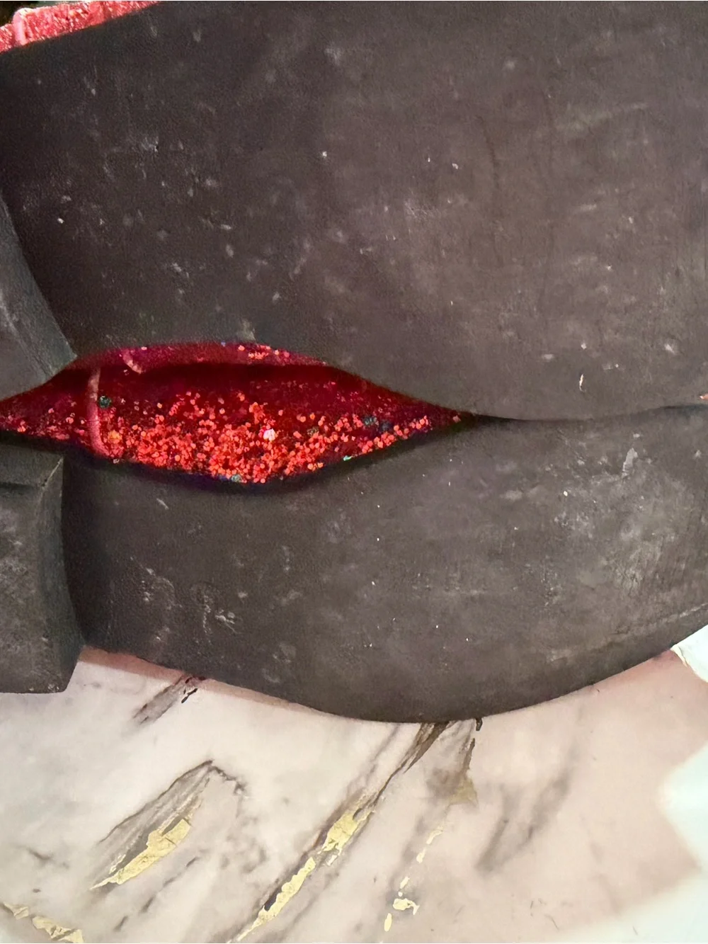 Glitter Cream Lipstick - Red Sparkle